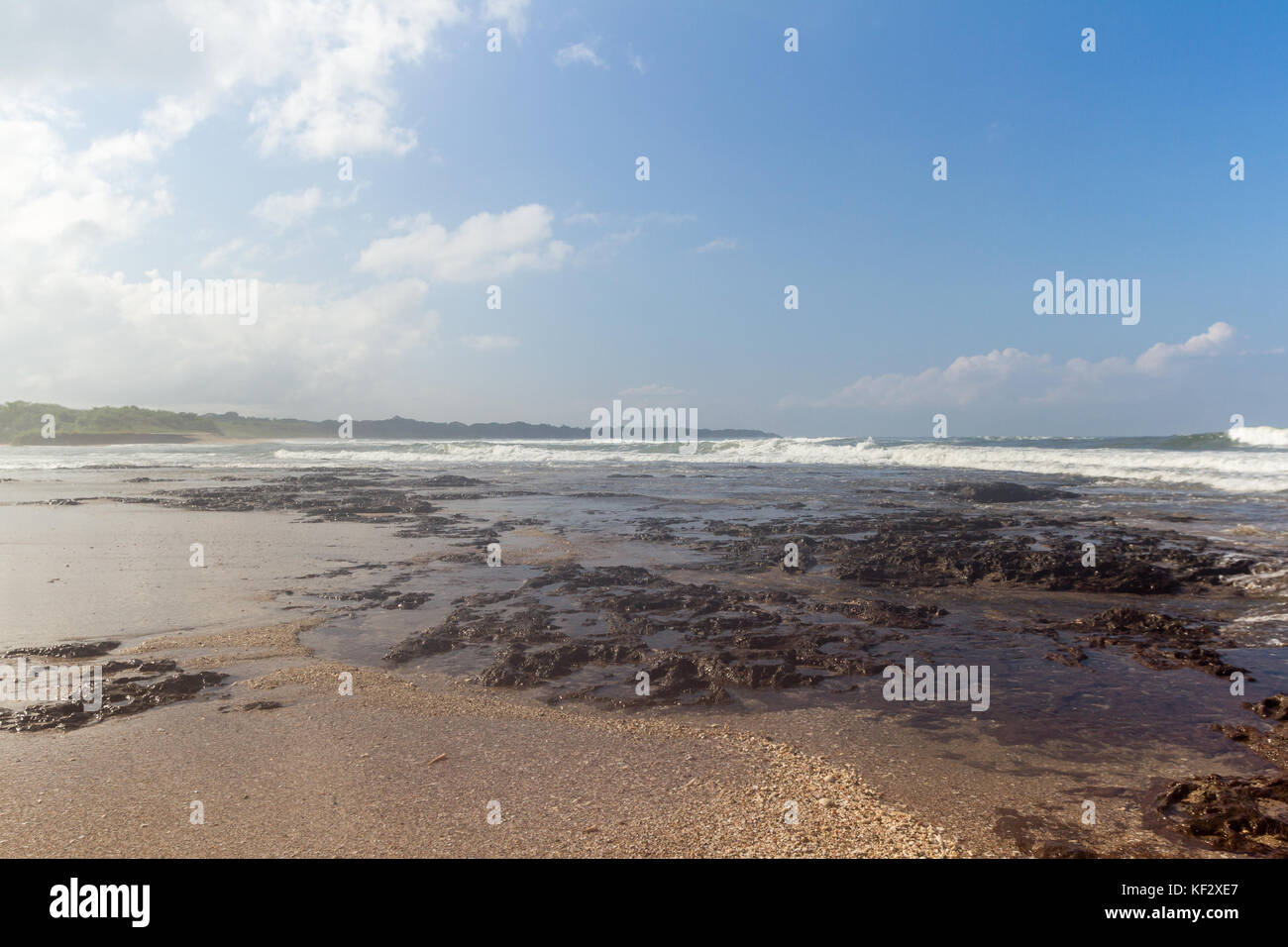 Section of Langosta Beach in Costa rica on a cloudy morning Stock Photo ...