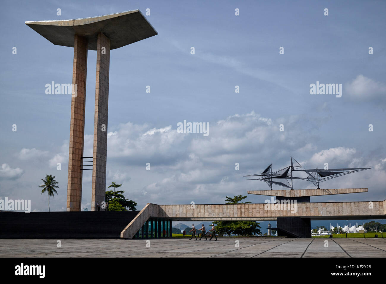 Monumento aos Mortos Da Segunda Guerra Mundial, World War II Monument, Rio de Janeiro, Brazil, South America Stock Photo