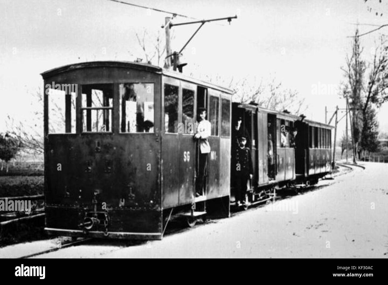 Train of the Sissach Gelterkinden Bahn Stock Photo