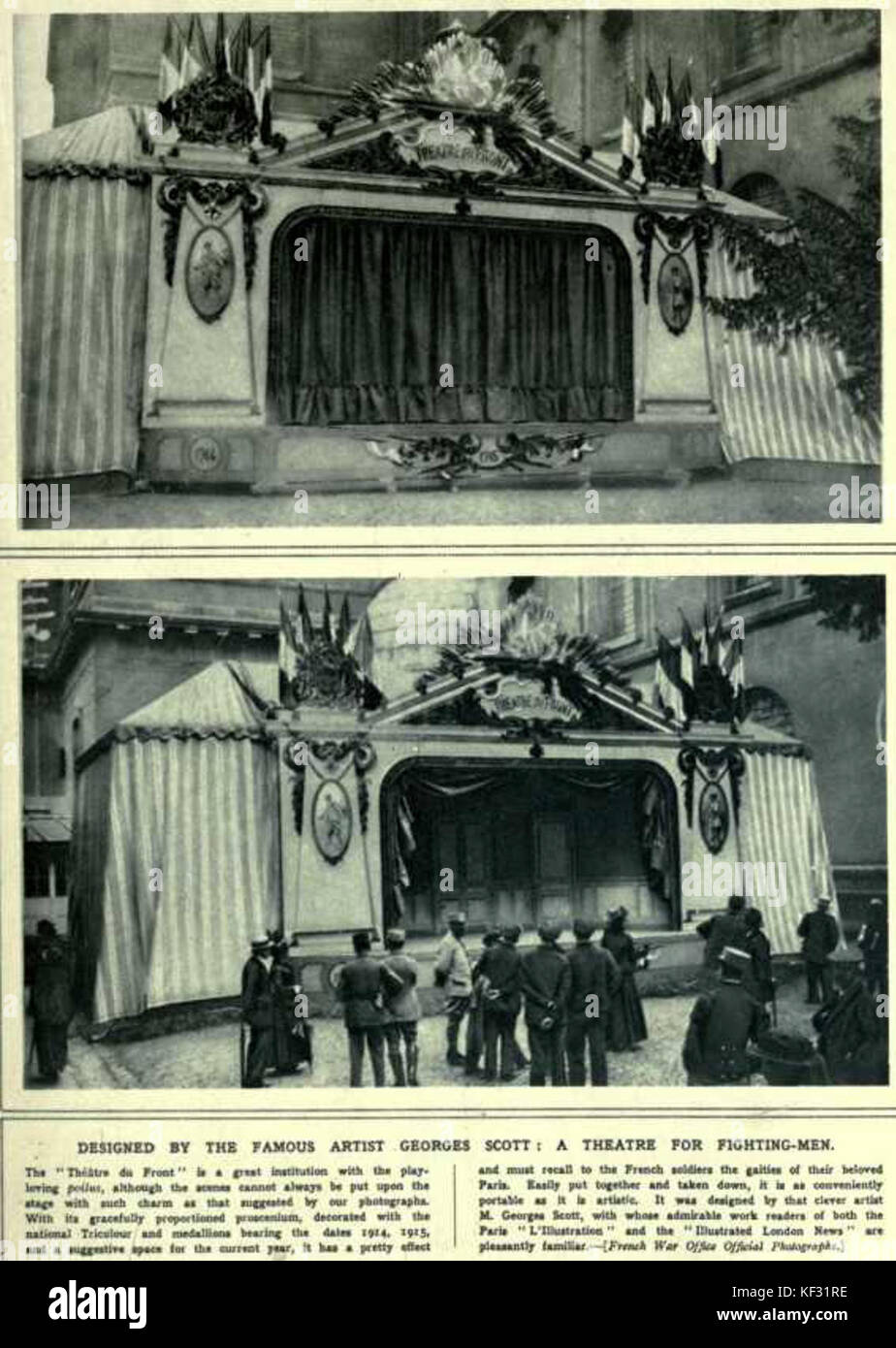 Theatre du Front 1916 p293 Stock Photo