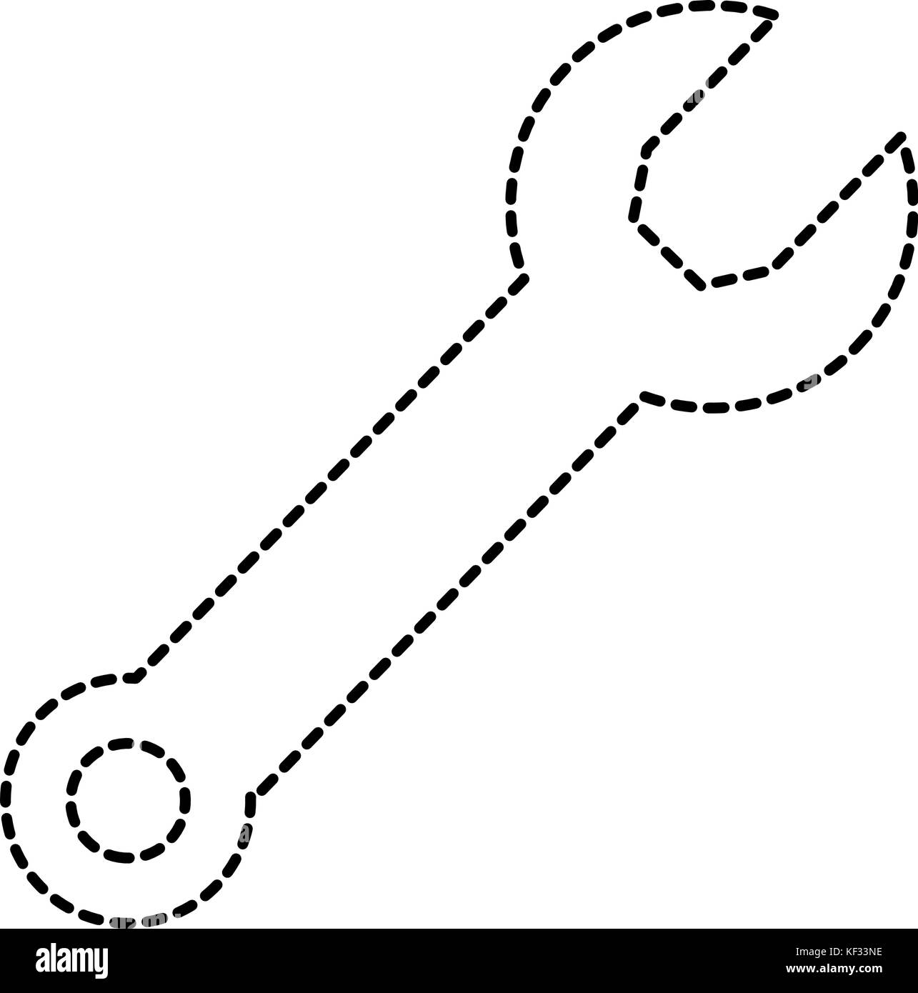 wrench key isolated icon vector illustration design Stock Vector Image ...