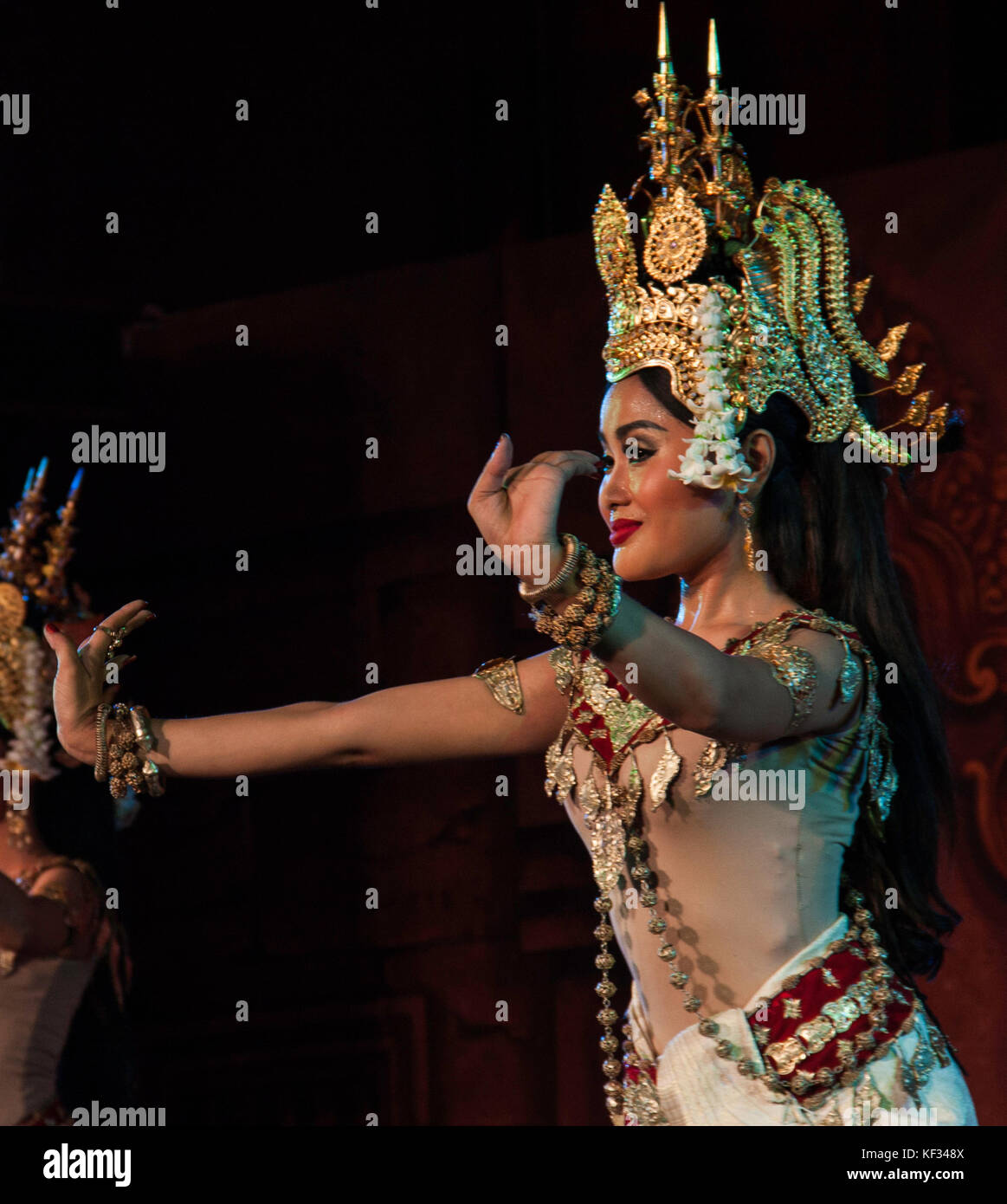 Khmer cultural dancing performed by the Cambodia Living Arts Foundation Stock Photo