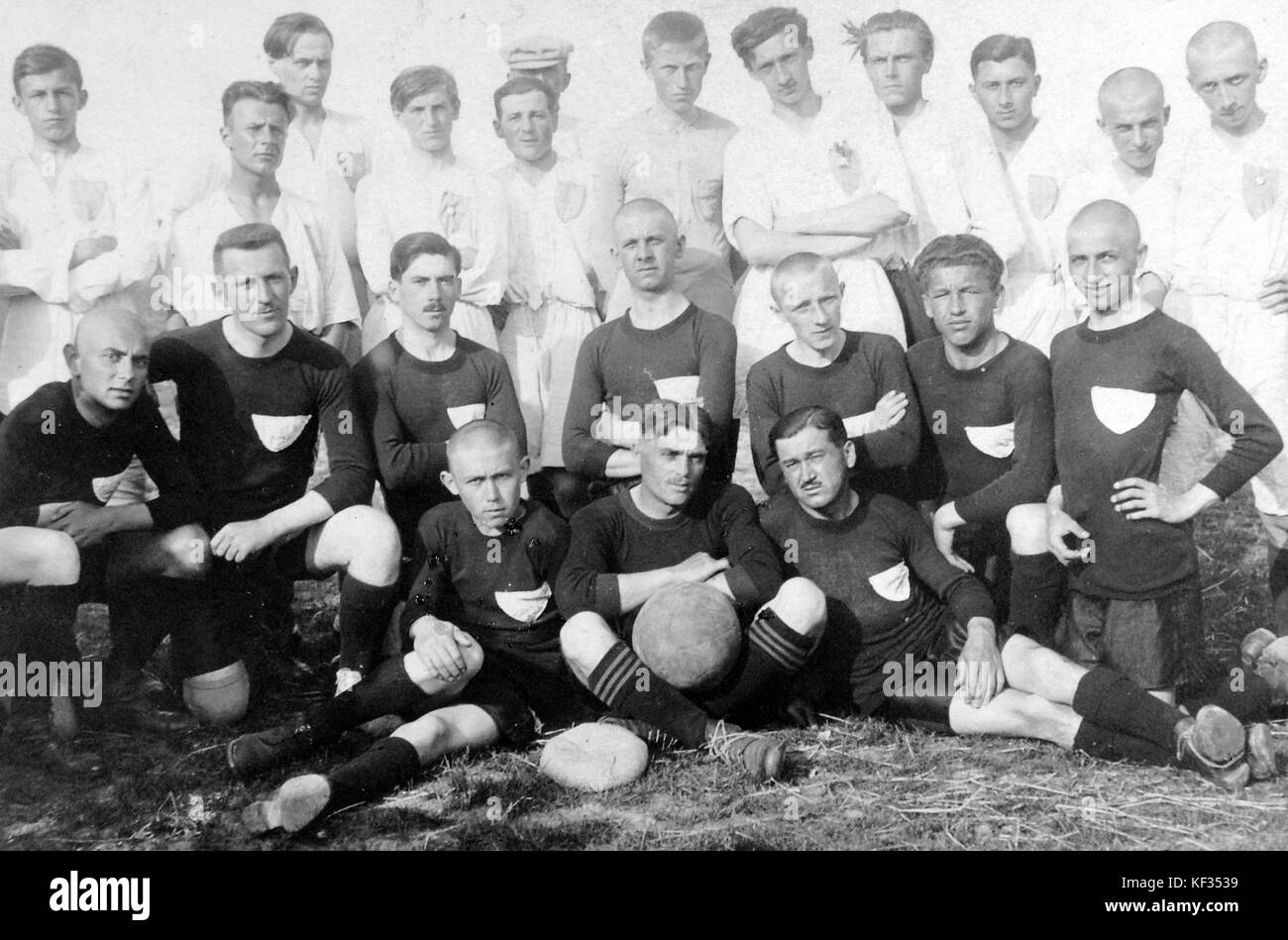 Soccer team, tableau  3527 Stock Photo