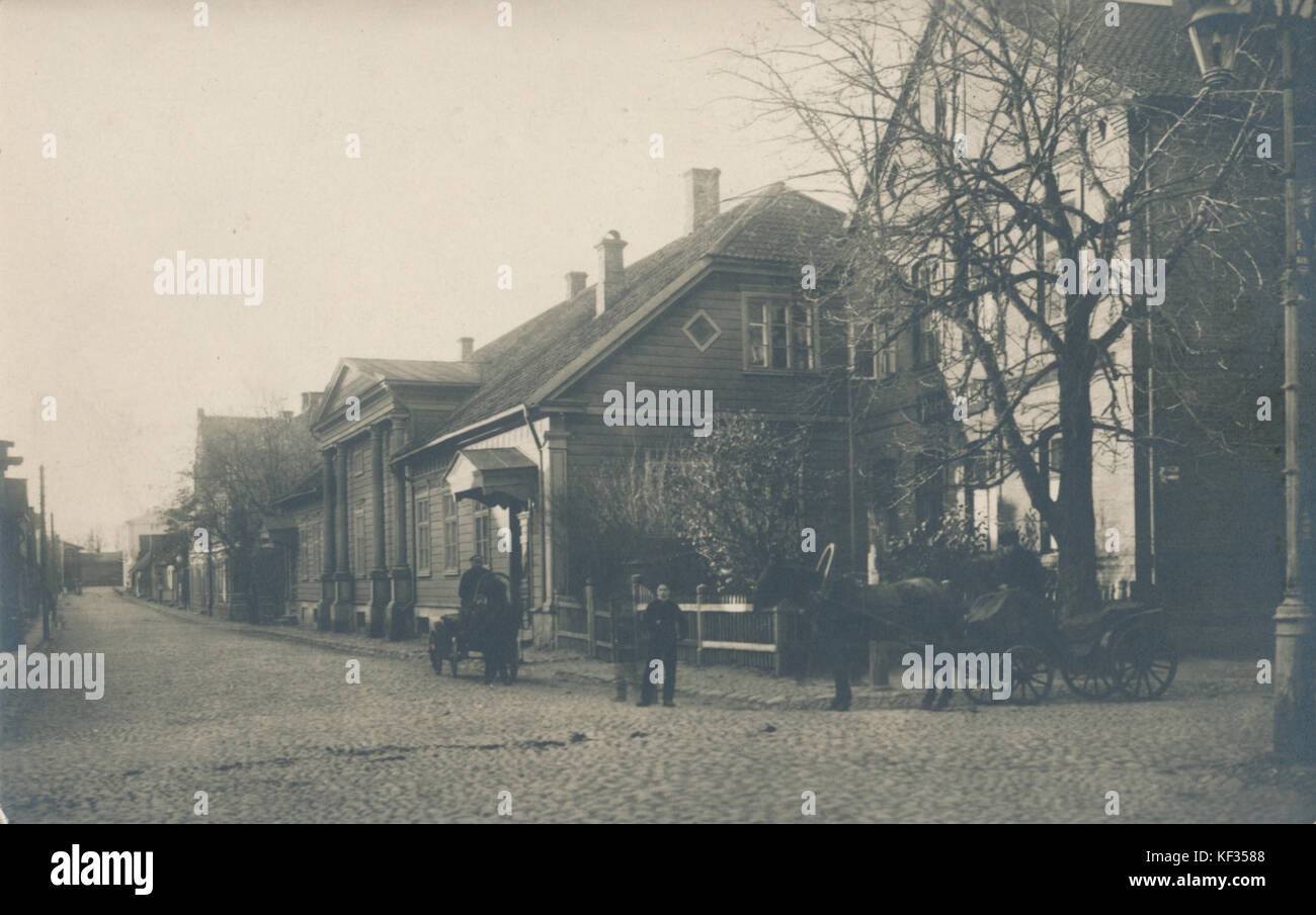 Posti tn, Viljandi, u 1905 Stock Photo