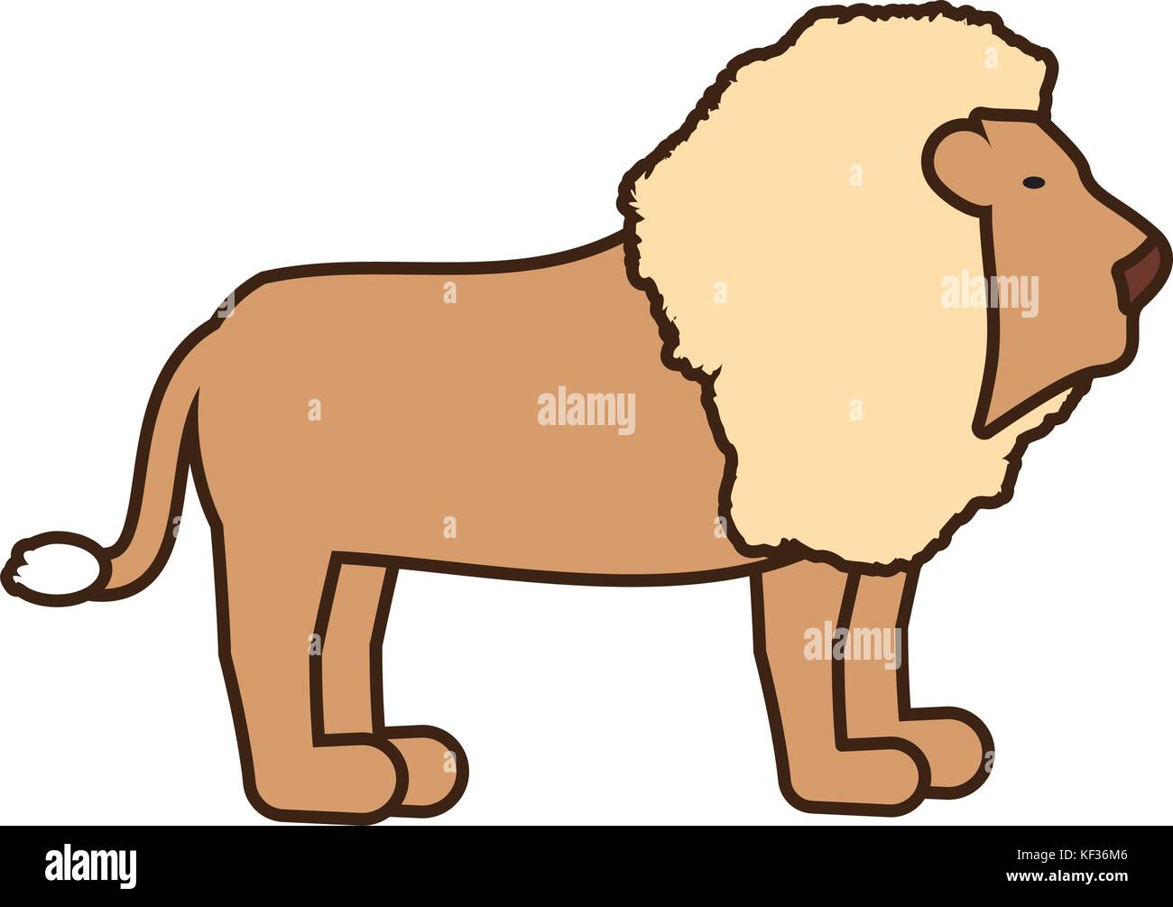 lion vector illustration Stock Vector