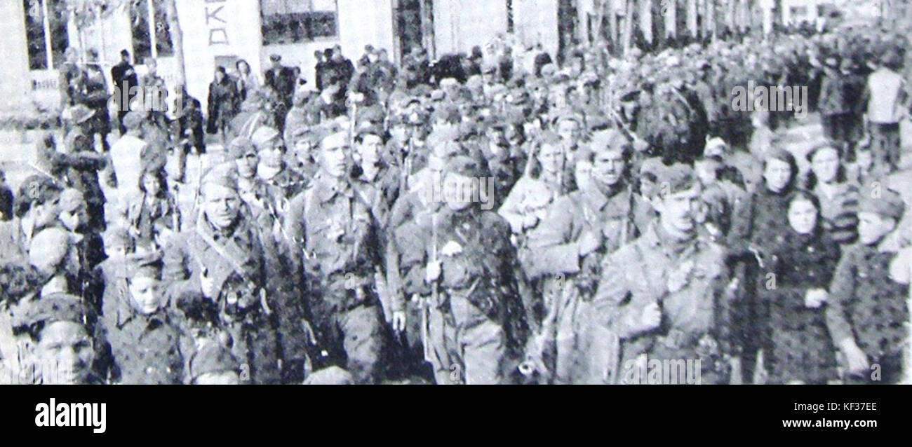 Osloboduvanje na Kumanovo, 1944 Stock Photo