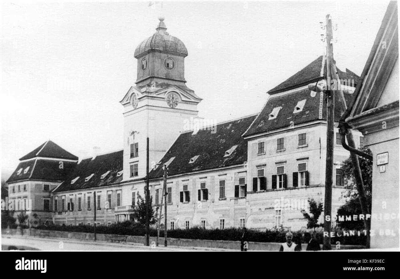 Schloss Rechnitz, front side Stock Photo