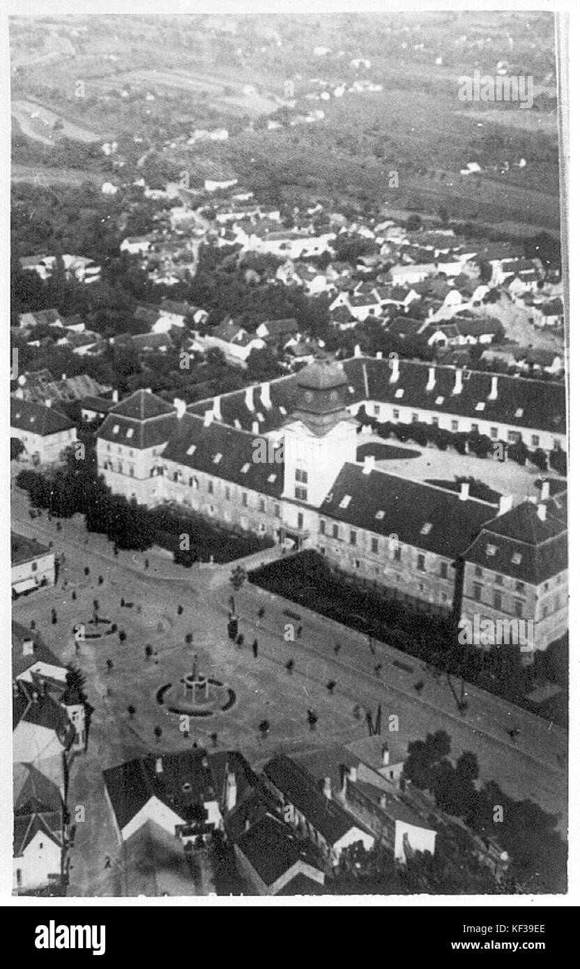 Schloss Rechnitz from the air Stock Photo