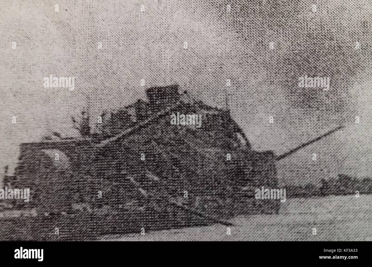 Romanian river monitor WW2 Stock Photo