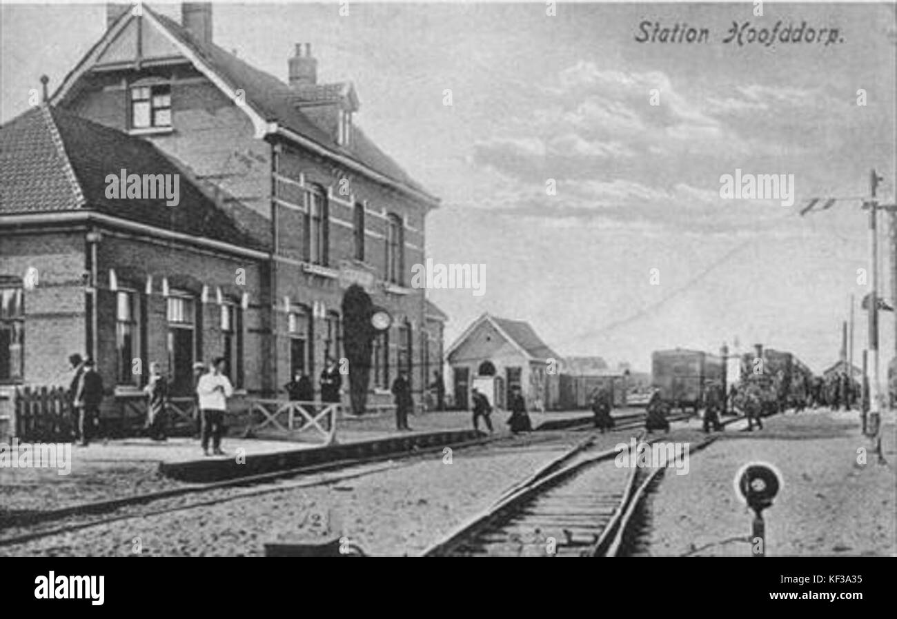 Station Hoofddorp Rond 1912 Stock Photo - Alamy