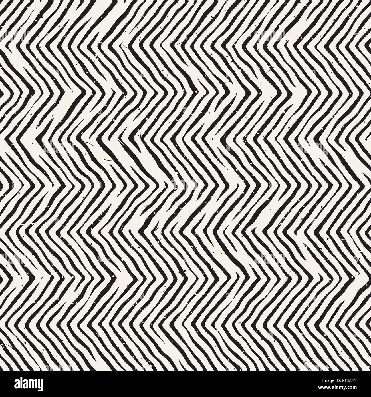 Seamless pattern with hand drawn brush strokes. Ink doodle grunge ...