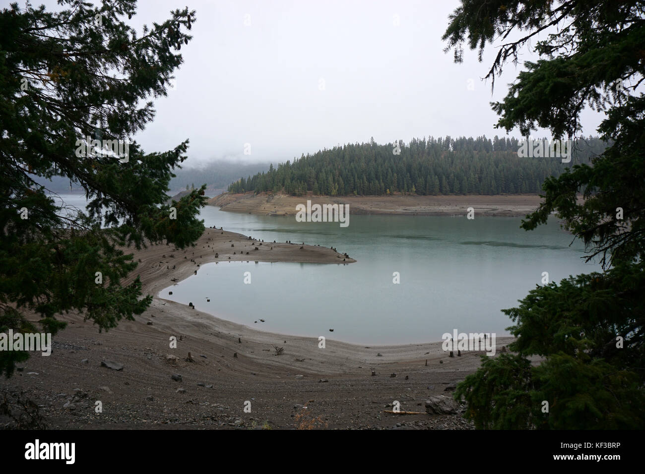Rimrock Lake Shown Half Empty Stock Photo 164188298 Alamy