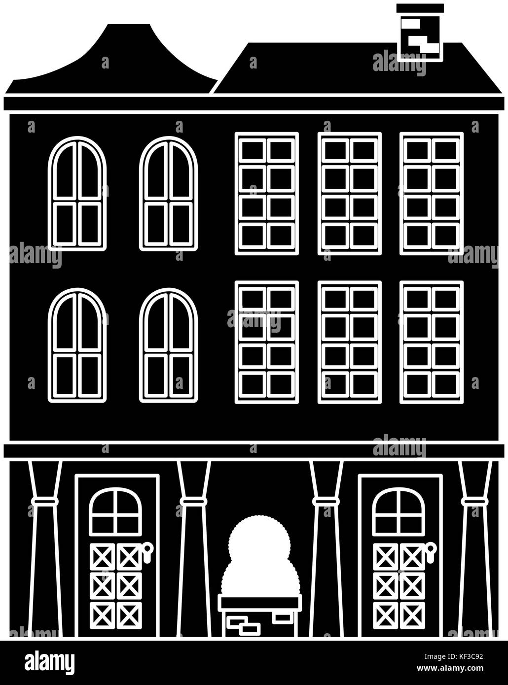 Centre shop front Stock Vector Images - Alamy