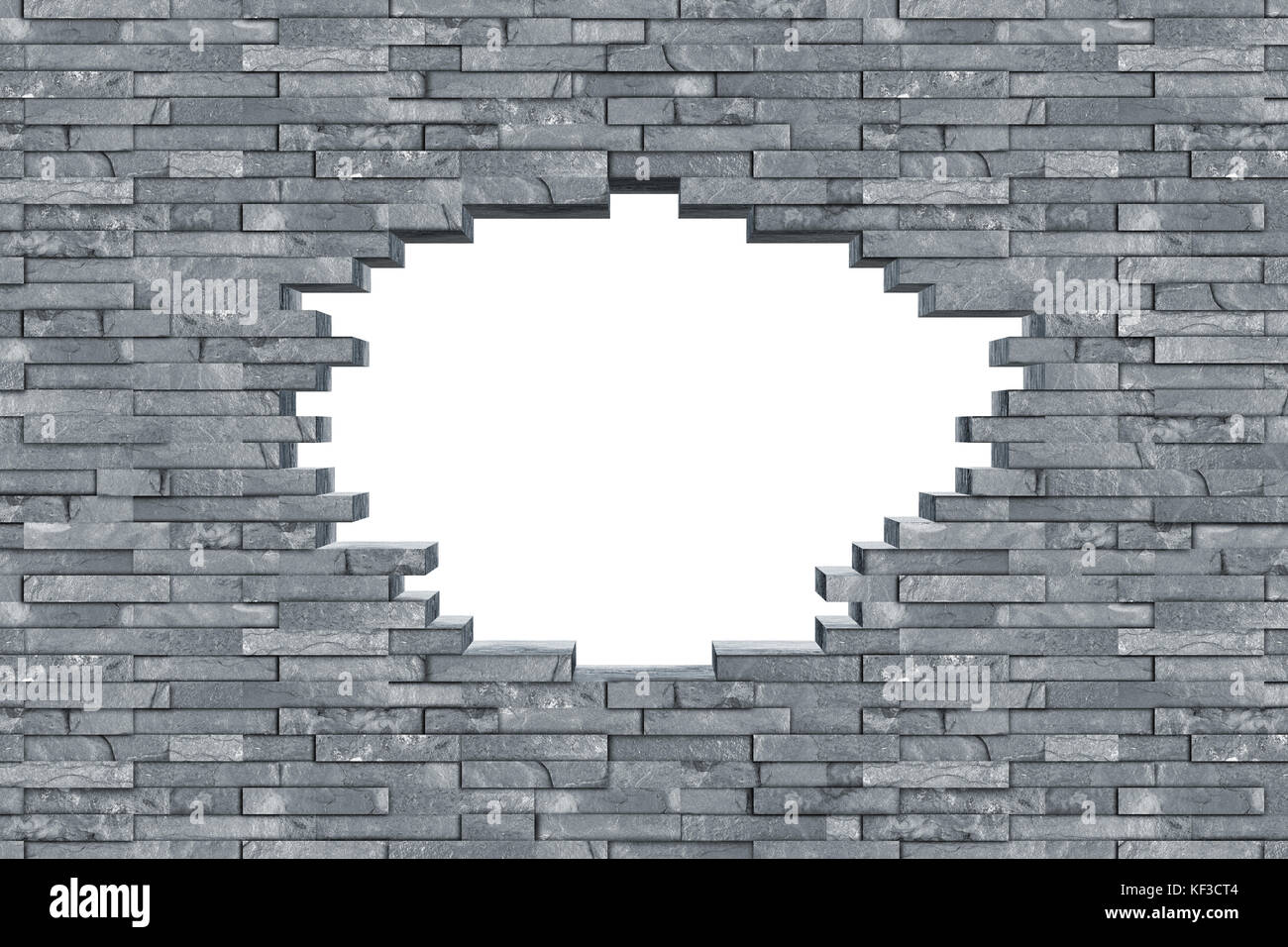 gray slate stone rock wall with breakthrough hole texture modern design ...