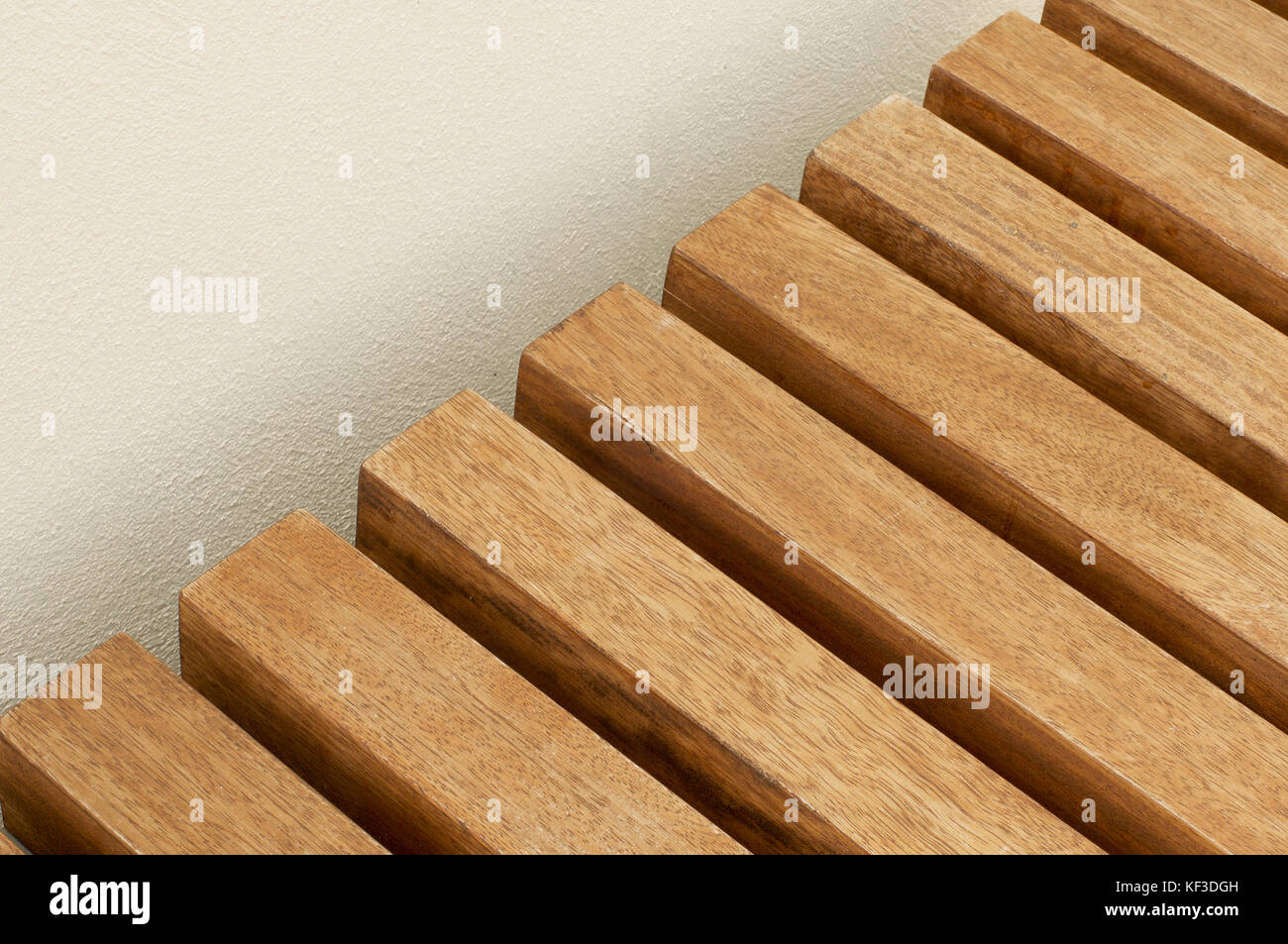 Detail Of A Wooden Bench Showing Lines And Patterns Stock Photo