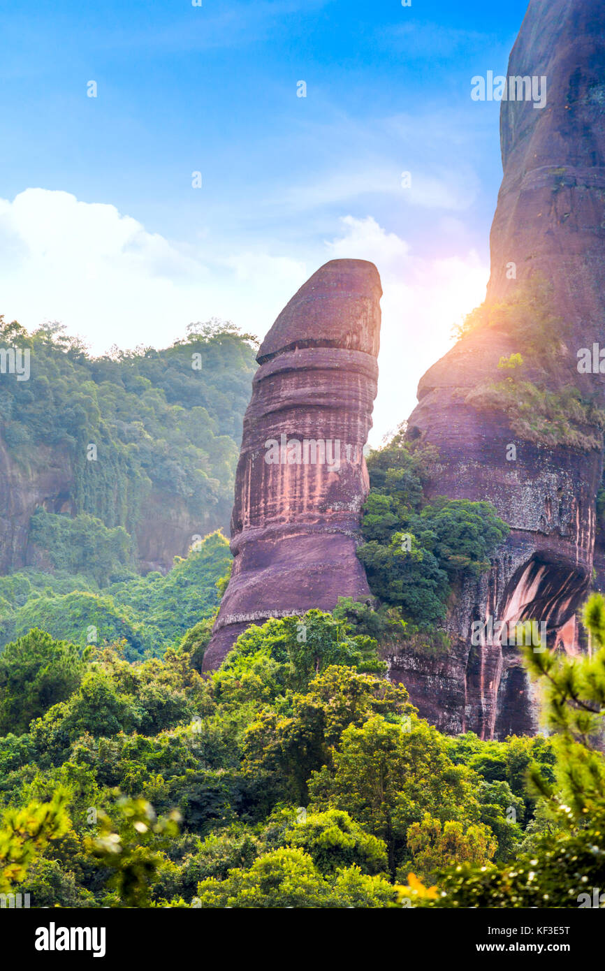 Danxia Shanyang Yuan Shi Stock Photo - Alamy