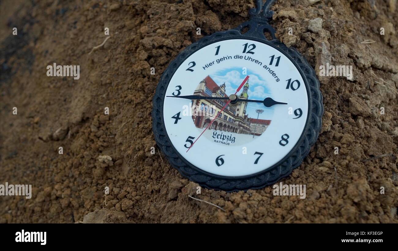 Wall clock wall clocks go back. Footage. Wall clock go backwards