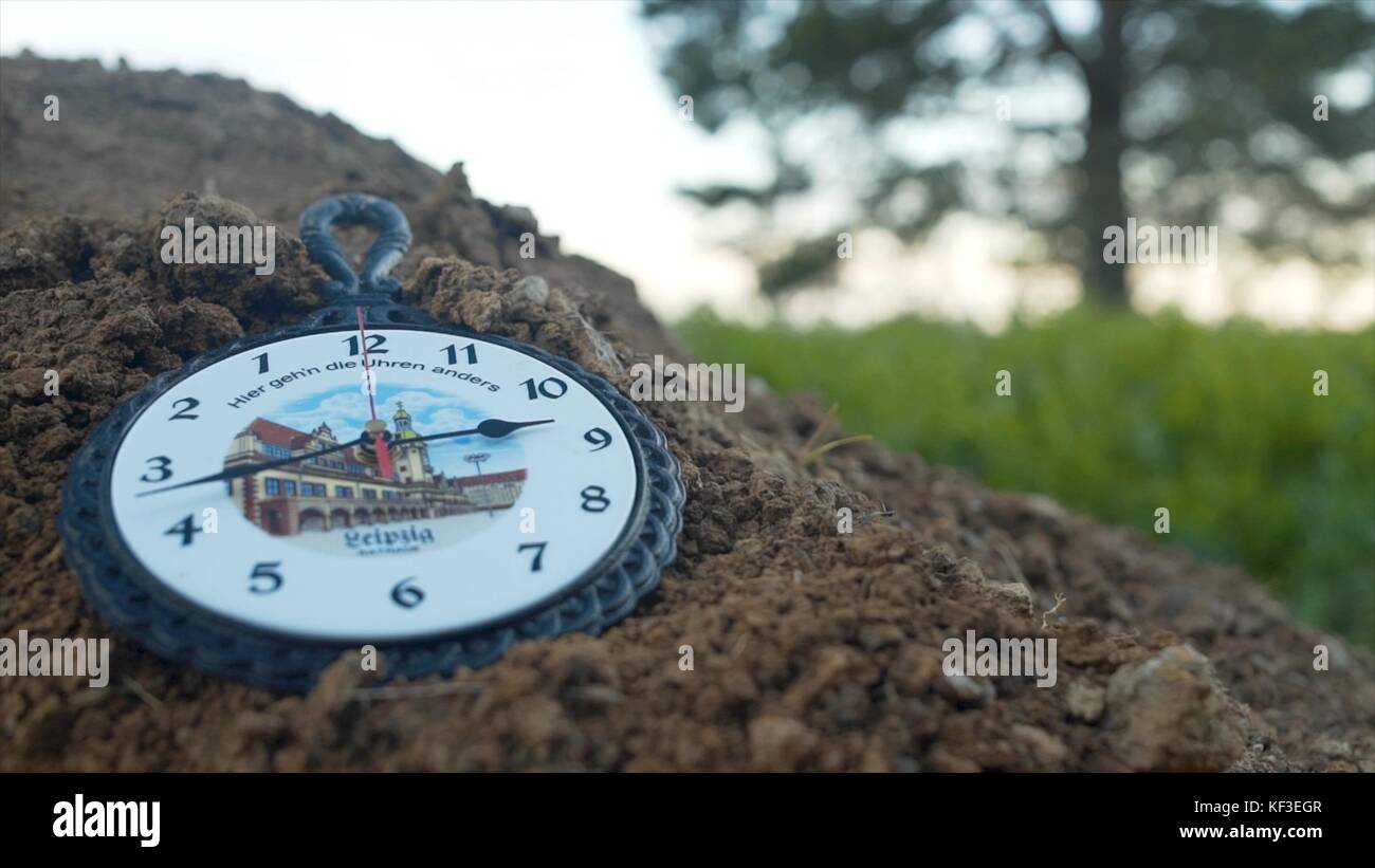 Wall clock wall clocks go back. Footage. Wall clock go backwards. Wall