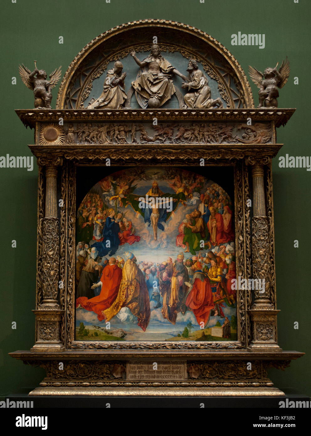 Albrecht Durer. German Renaissance artist. Adoration of the Trinity, 1511. Kunsthistorisches Museum (Art History Museum). Vienna. Austria. Stock Photo