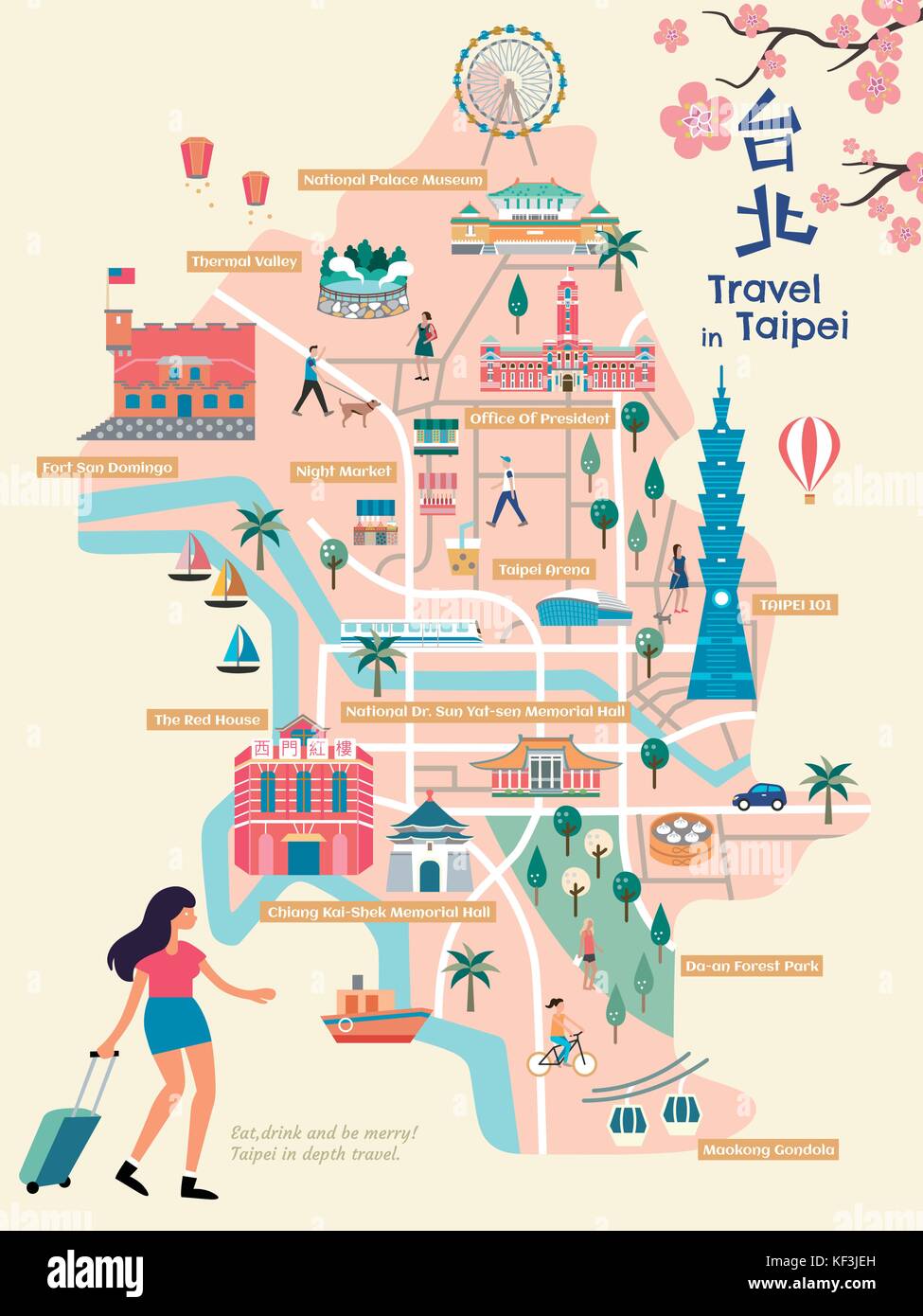 Tourist Map Of Taipei