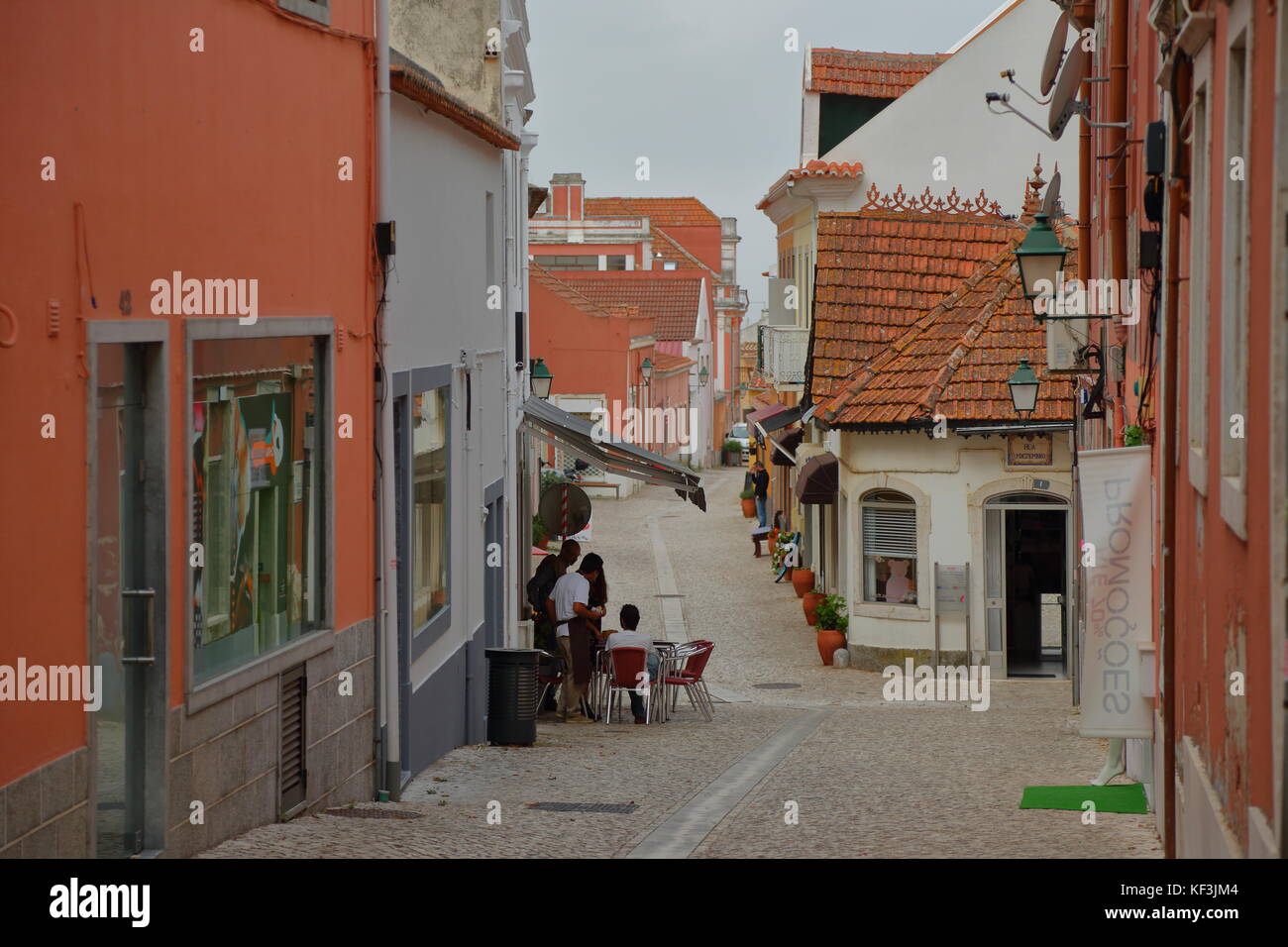Streetlife in Mafra, Portugal Stock Photo