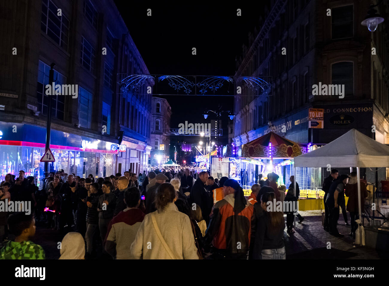 The wonderful Festival of Light in Bradford, featuring lights, acrobats