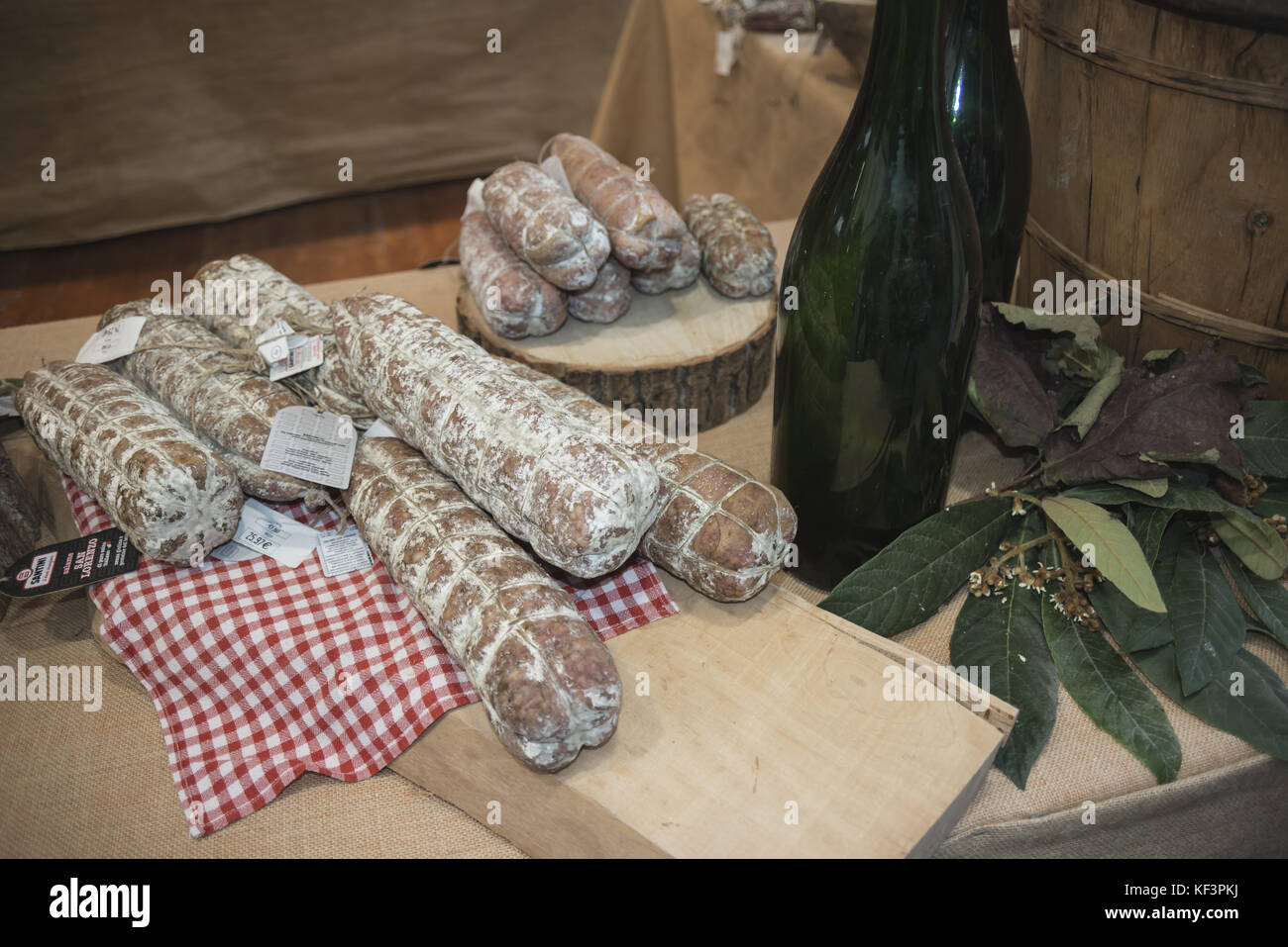 Salami party 12 Stock Photo Alamy