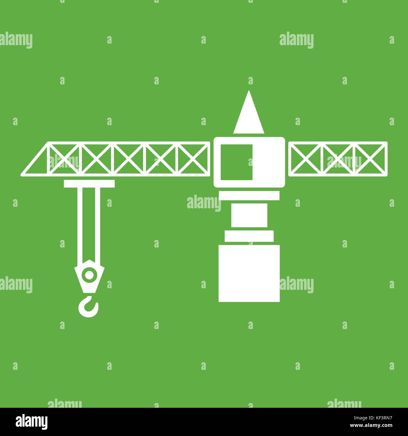 Crane icon green Stock Vector Image & Art - Alamy