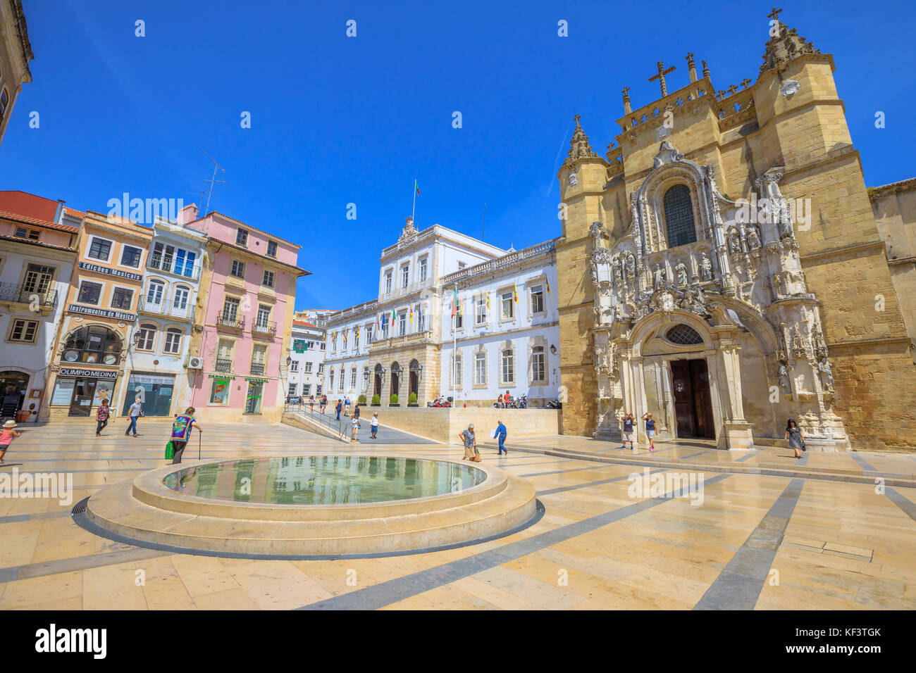Old Coimbra Town Stock Photo