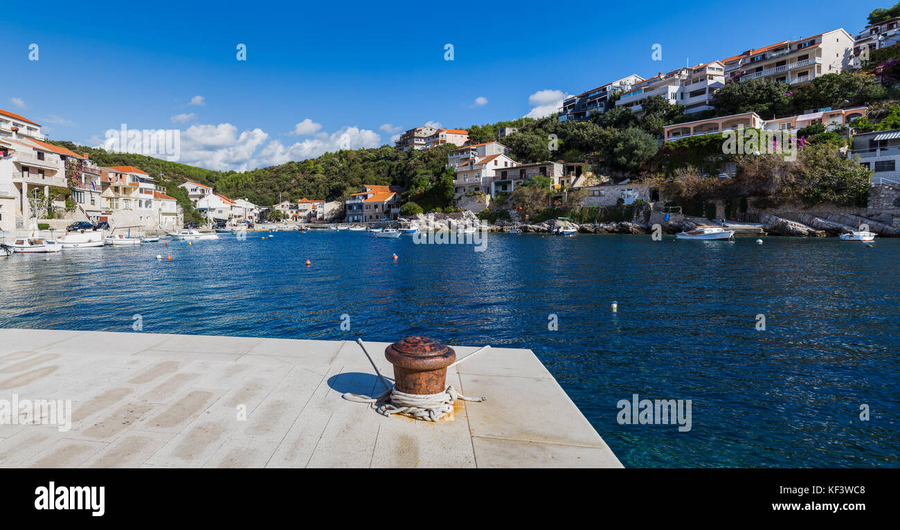 Zavalatica A multiple image panorama of Zavalatica, a small coastal village on the ...