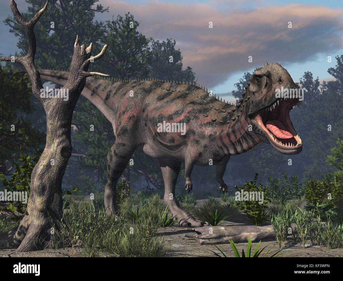 original 3d render of dinosaur Stock Photo