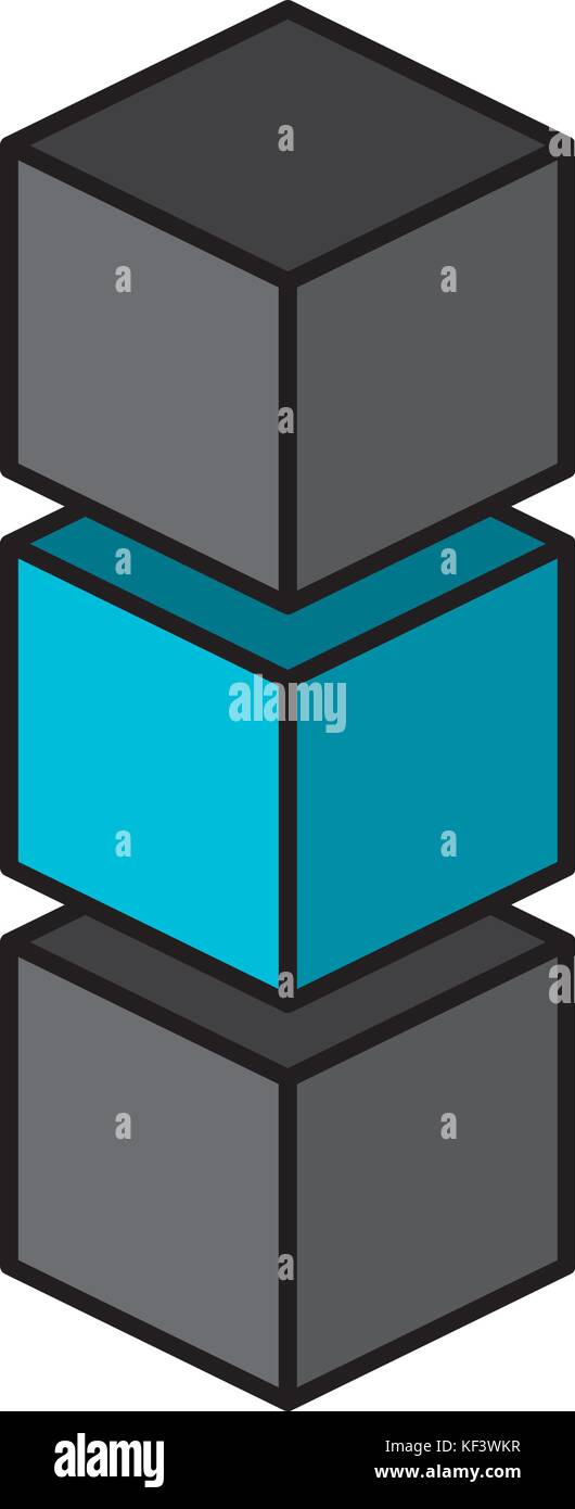 blockchain business technology digital concept vector illustration ...