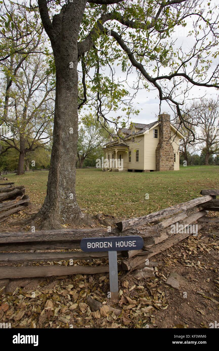 The Borden House, epicenter of the battle at Prairie Grove Battlefield