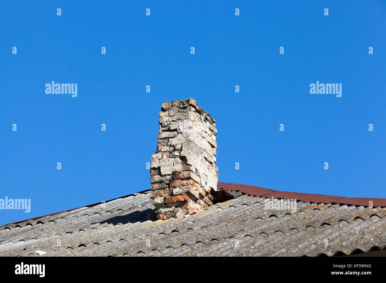 Old brick chimneys Stock Photo
