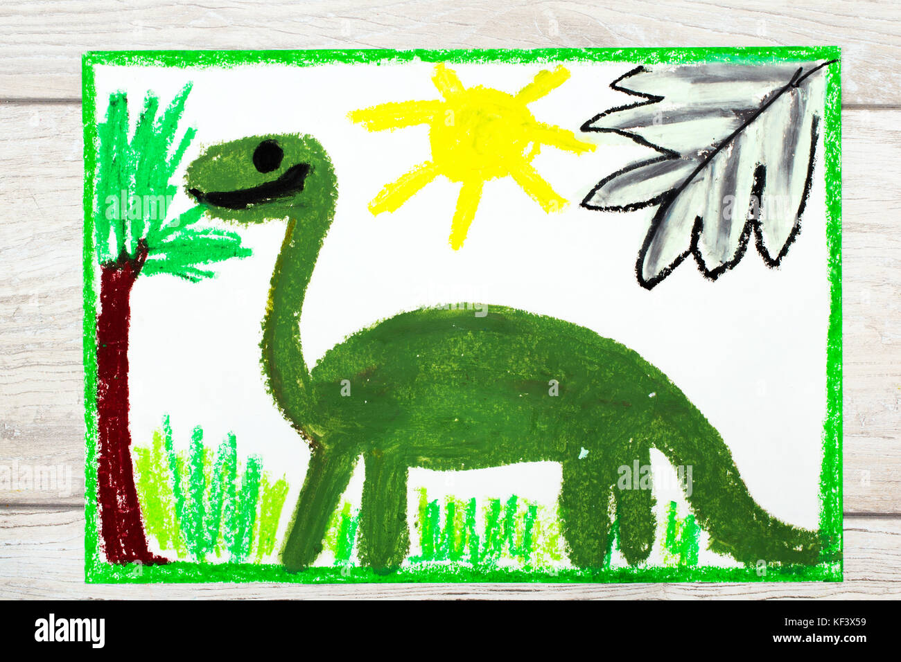 Kids Dinosaur Drawings High Resolution Stock Photography And Images Alamy