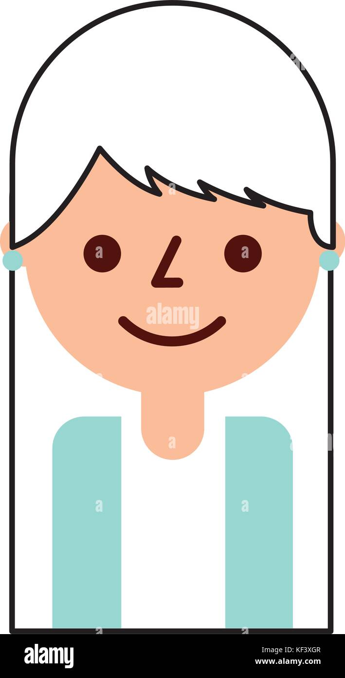 portrait young woman female avatar Stock Vector Image & Art - Alamy
