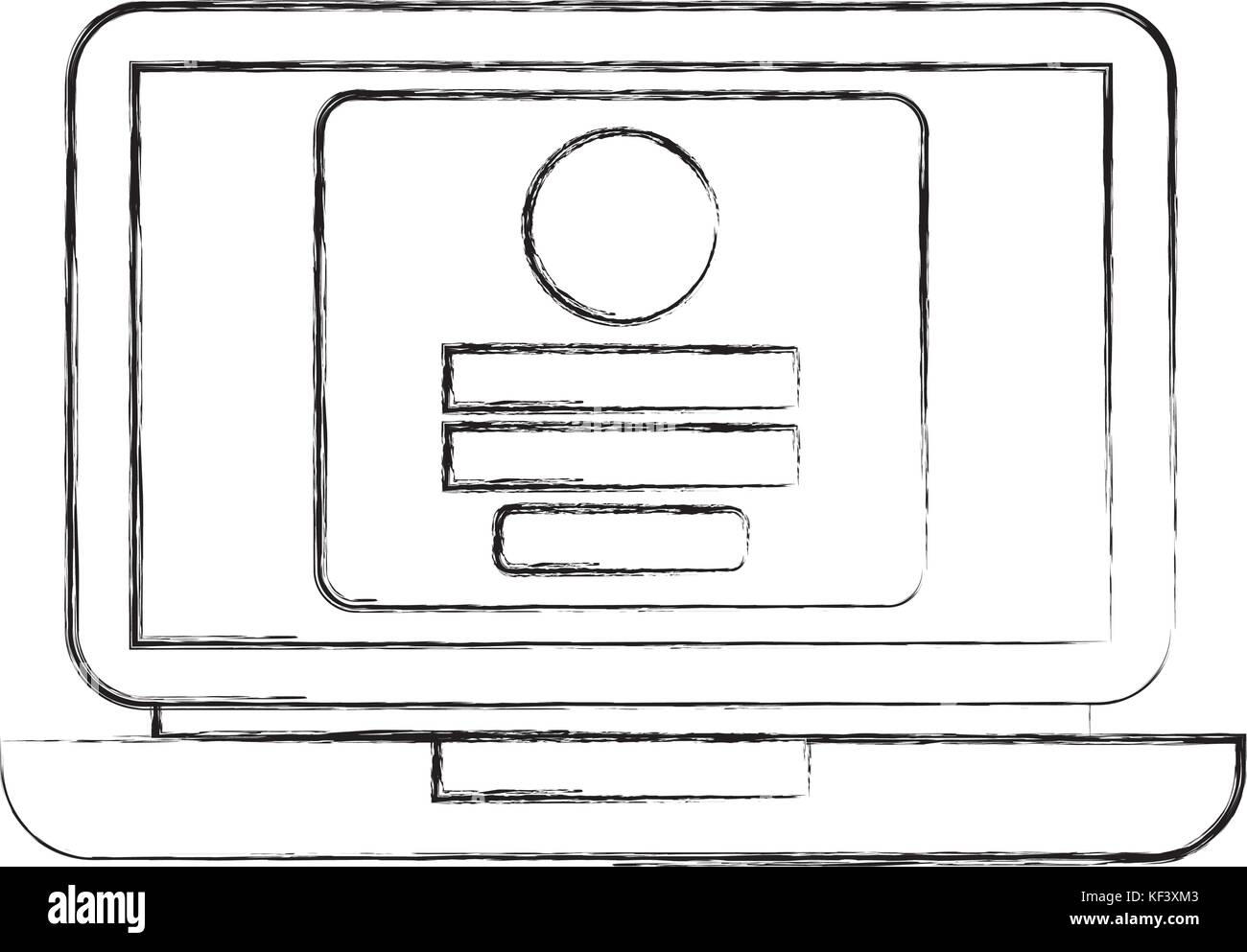 laptop computer digital loging access web Stock Vector Image & Art - Alamy