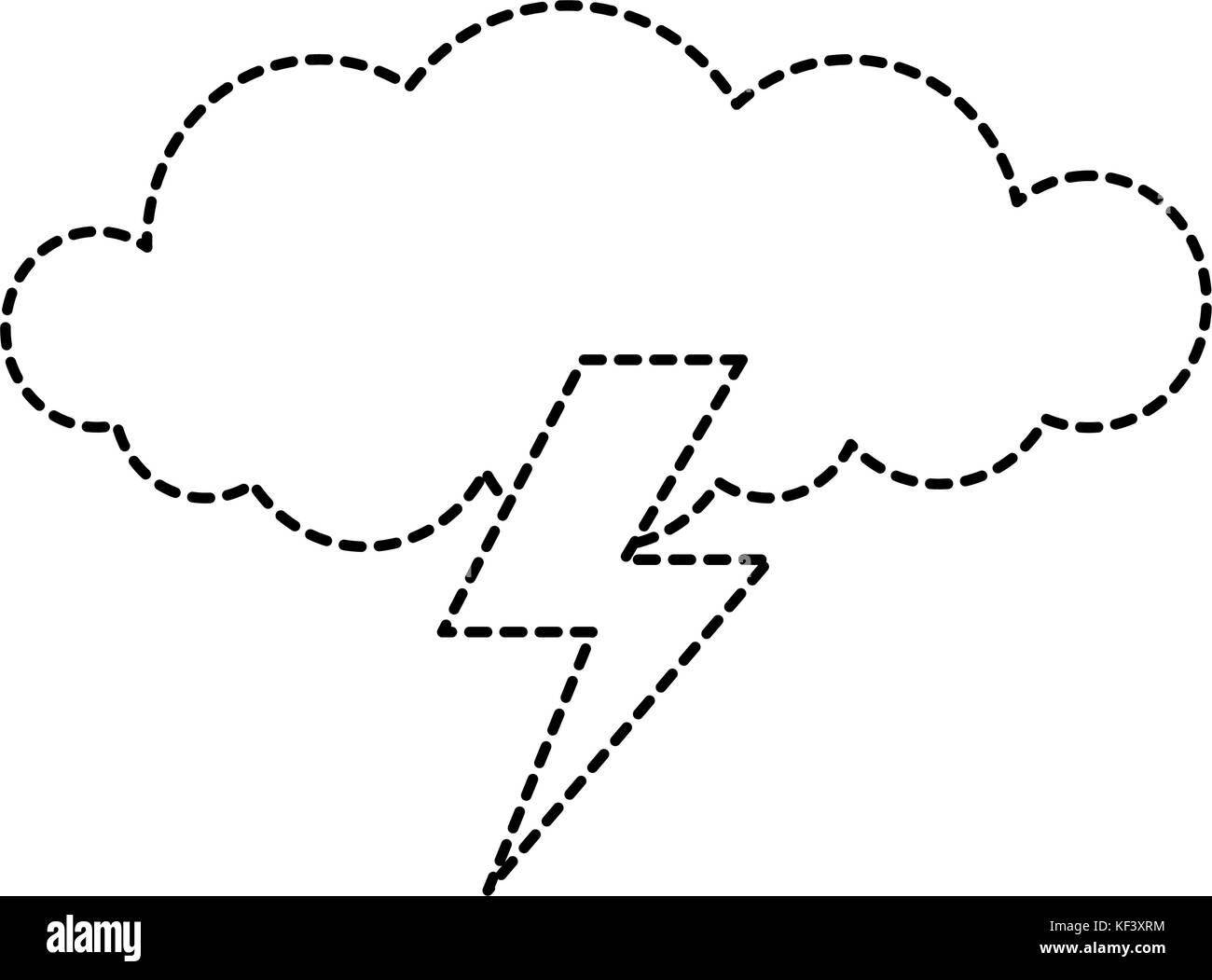 Storm Ray Vector cloud with rays storm vector illustration design Stock Vector Image ...
