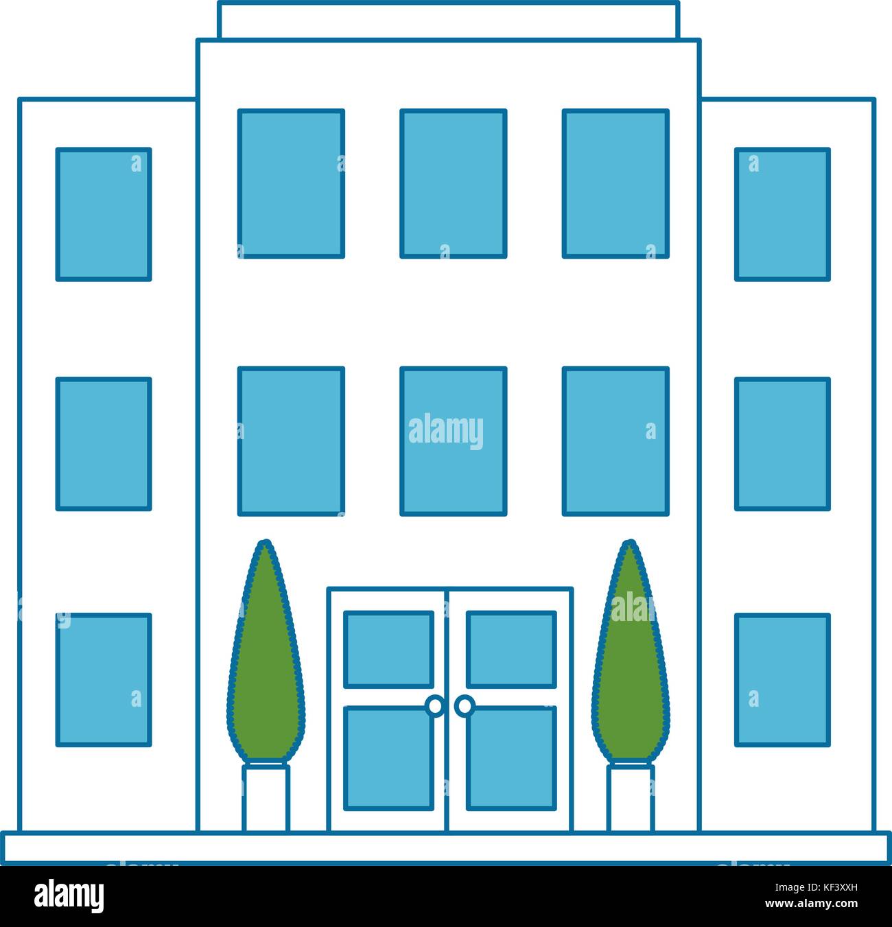 Centre door Stock Vector Images - Alamy
