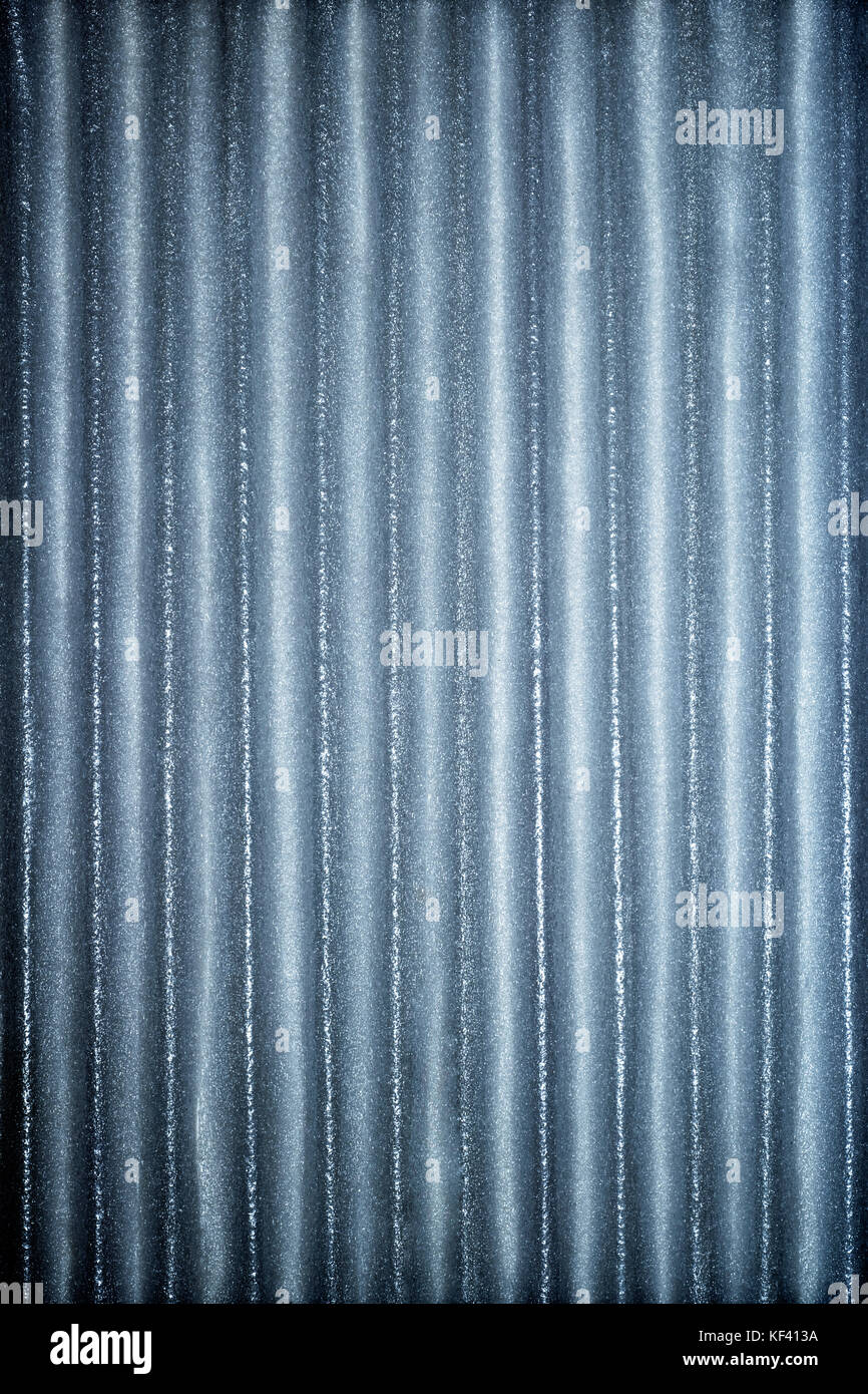 Blue corrugated metallic texture industrial abstract pattern background ...