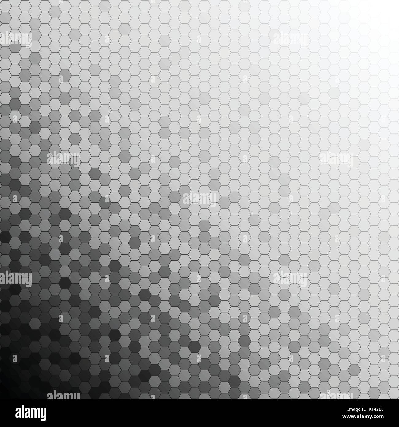Shade of black hexagon pattern design abstract background concept Stock ...