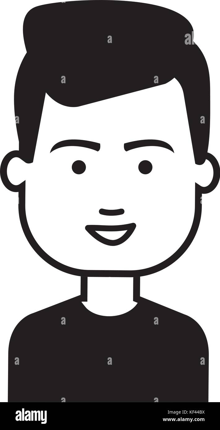young man avatar character vector illustration design Stock Vector ...