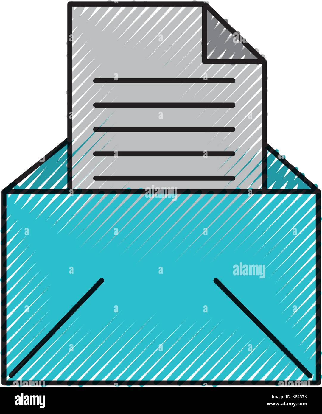 email message letter envelope open icon Stock Vector Image & Art - Alamy