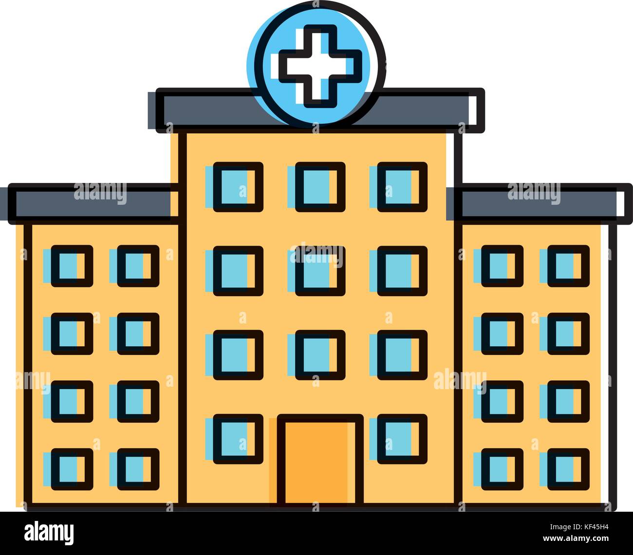 hospital building isolated icon vector illustration design Stock Vector ...