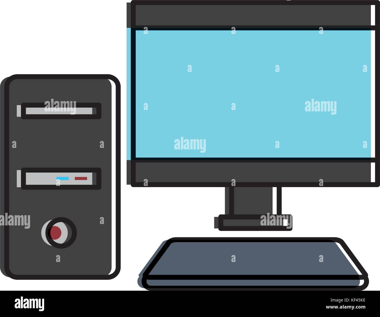 computer desktop isolated icon vector illustration design Stock Vector ...