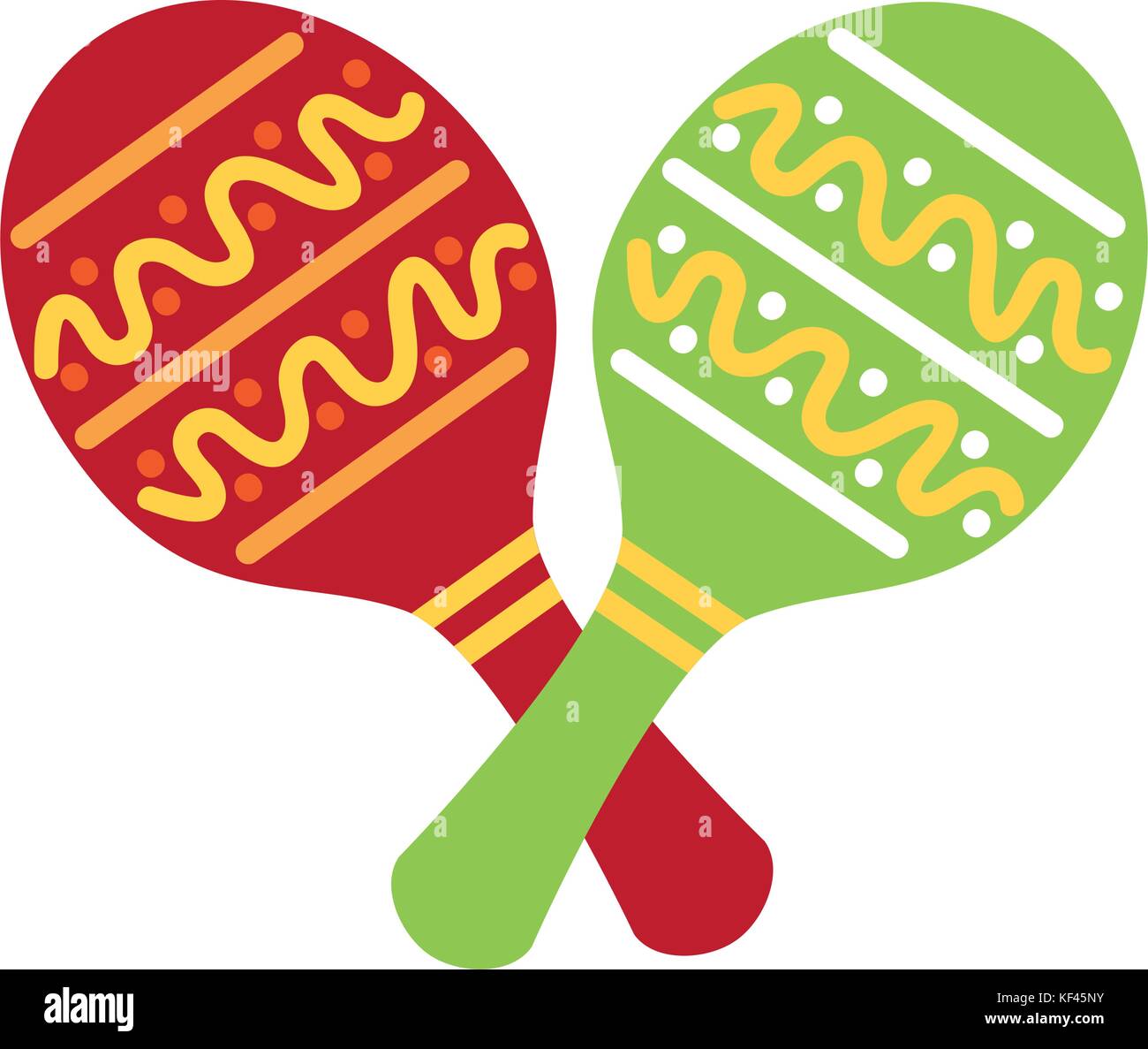 maracas mexican music instrument celebration carnival Stock Vector Image & Art Alamy
