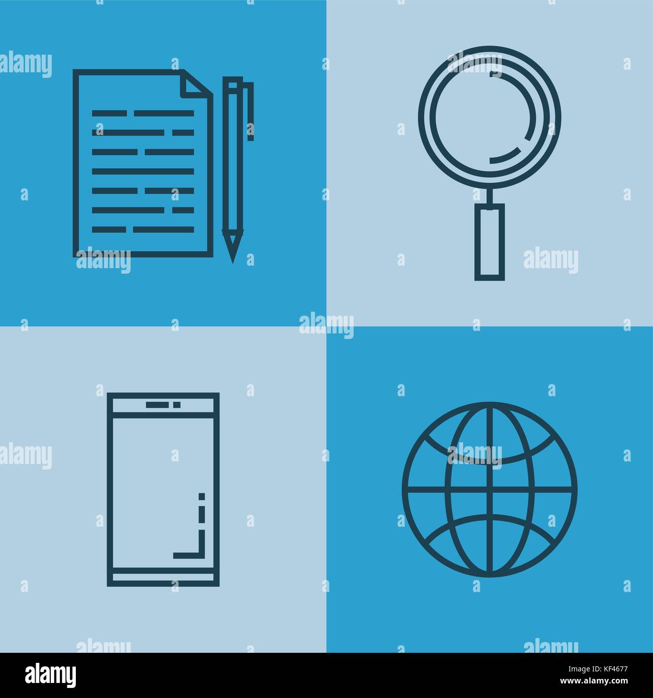 search engine optimization set icons vector illustration design Stock ...