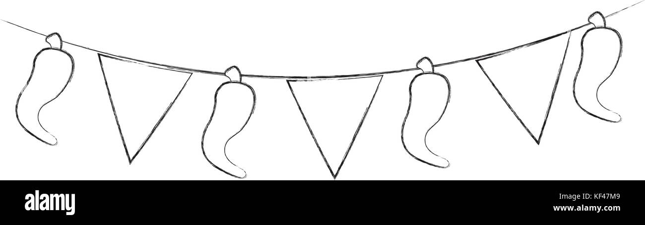 Mexican Banner Black And White Stock Photos Images Alamy