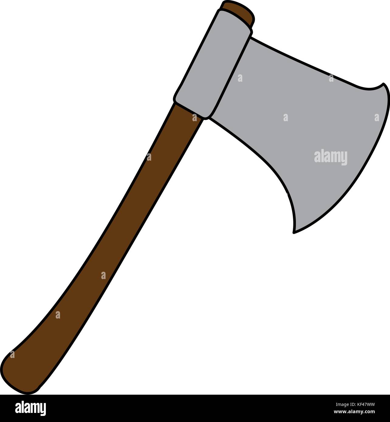 woodcutters ax isolated icon Stock Vector