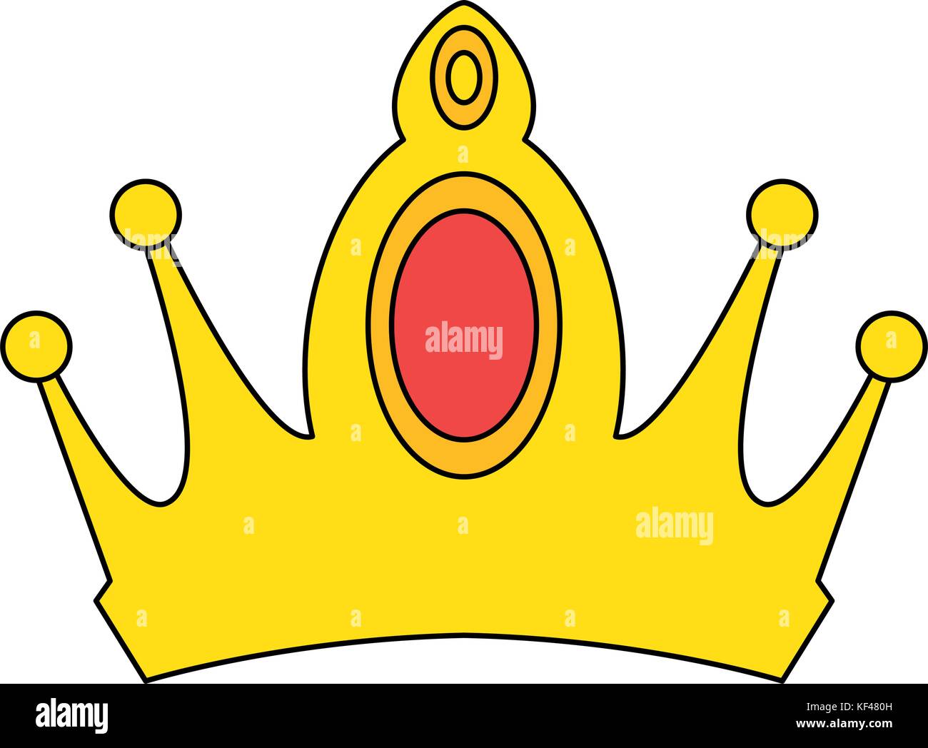 queen crown isolated icon Stock Vector Image & Art - Alamy